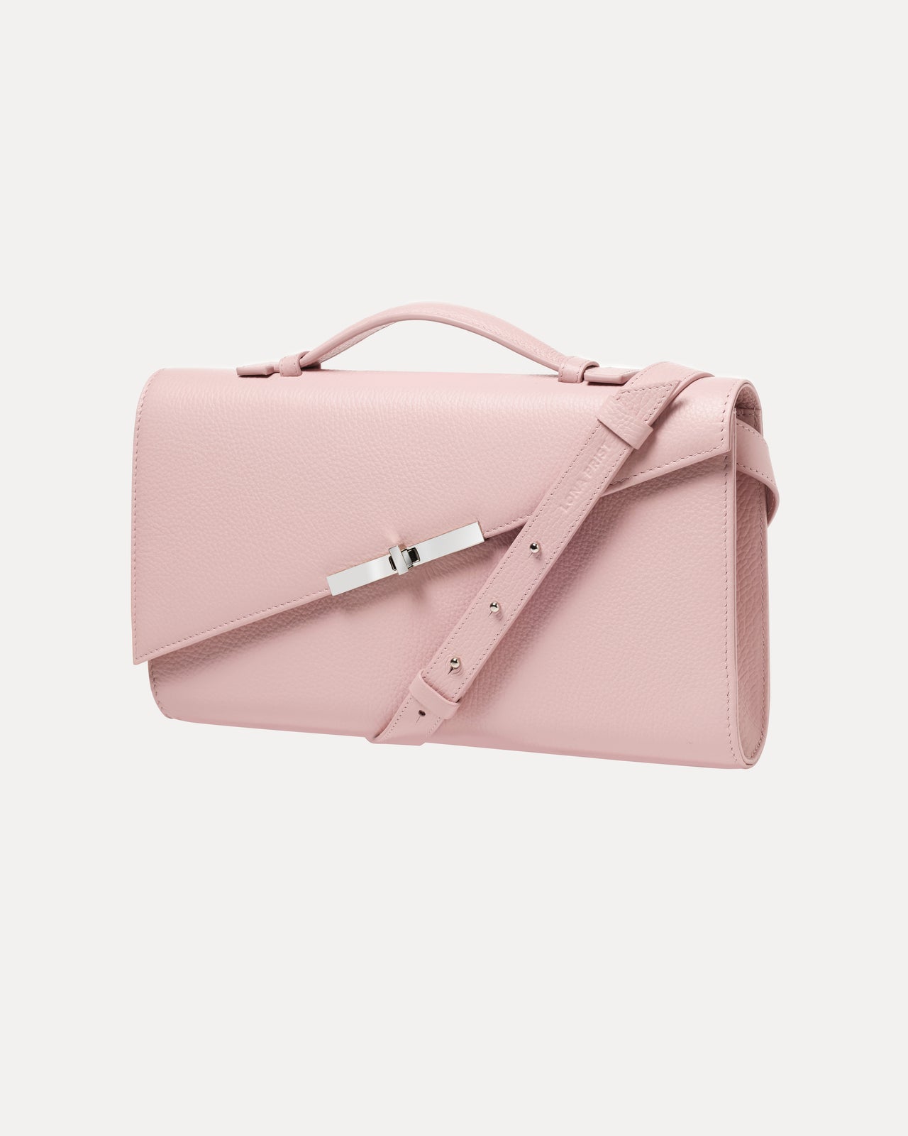 Alex Clutch in Pink Grain