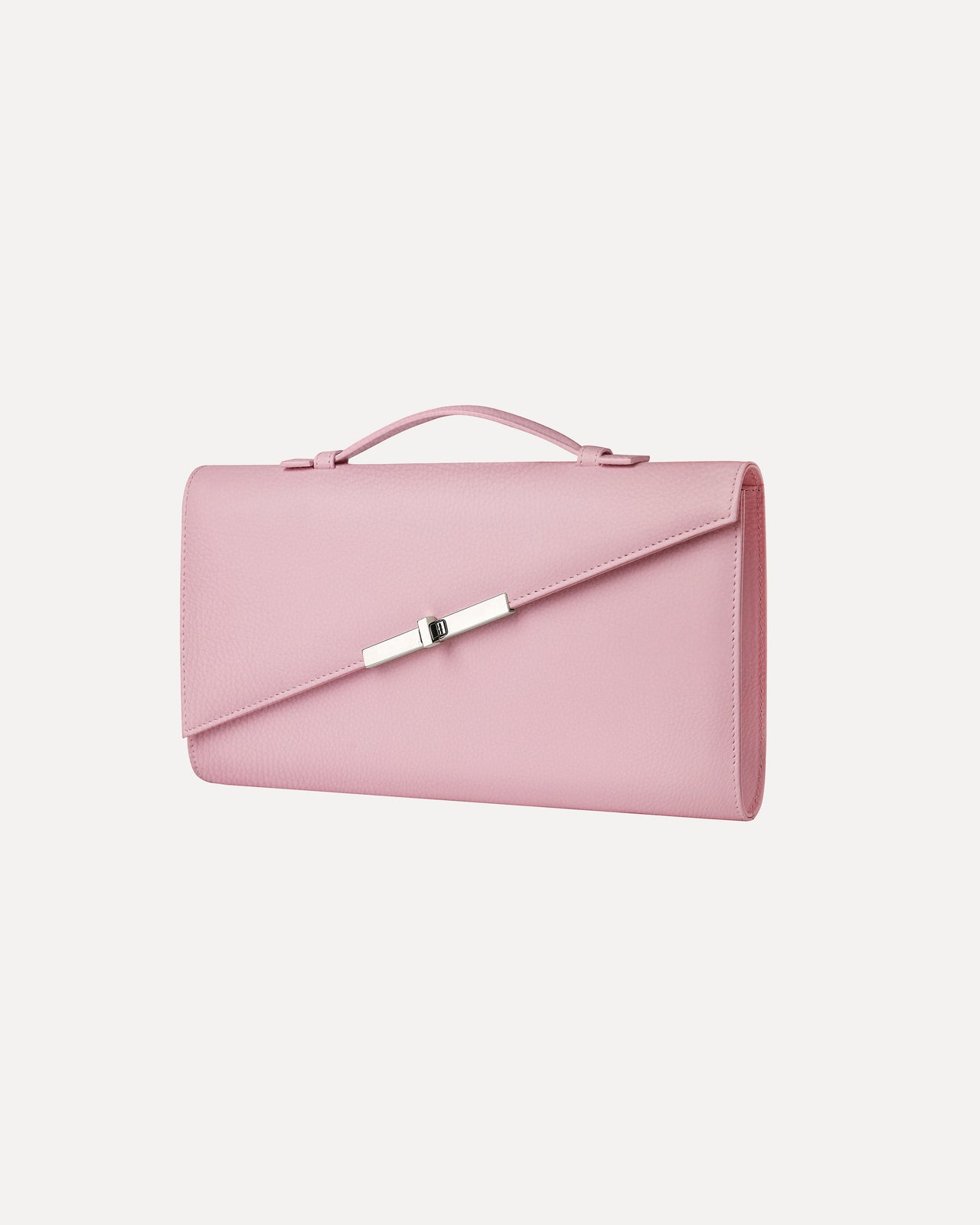 Alex Clutch in Pink Grain