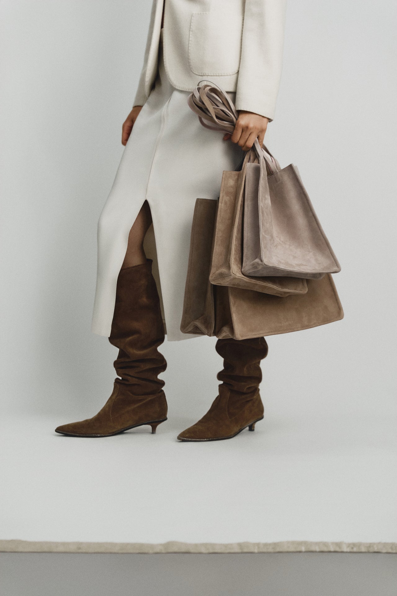 Small Tote Bag in Beige