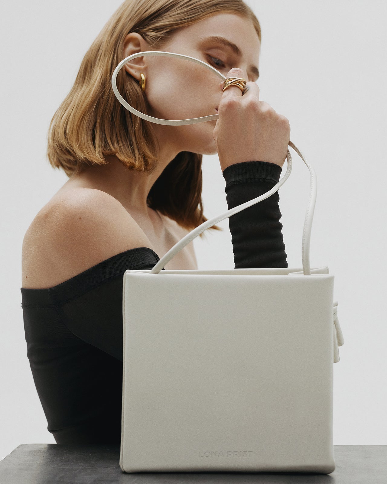 Square Bag in Off-white