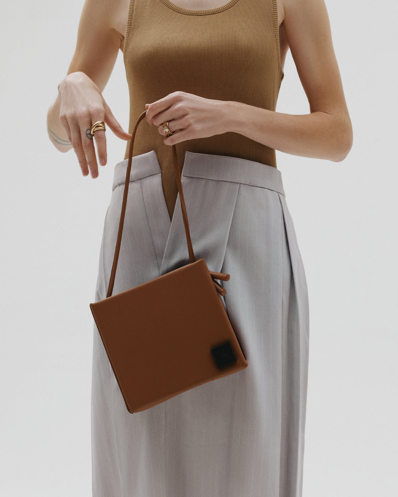 Square Bag in Brown